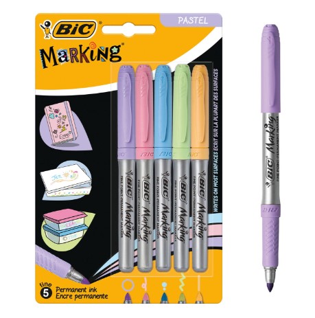 PENNARELLI PERMANENT PASTELLO BIC INTENSITY - immagine 2